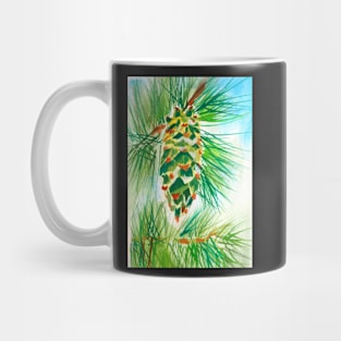 Christmas Pinecone Painting Mug